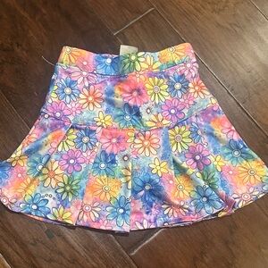 Colorful Floral Kids Skort
